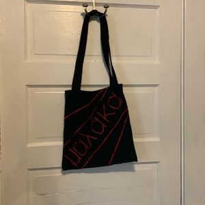 Black and Red Tote Bag